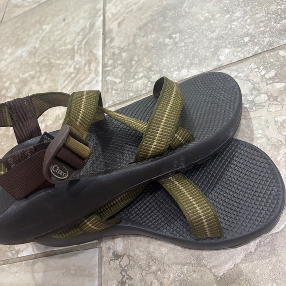 Chaco Z1 Classic Mens Sandals Size 12 Olive Green Brown Vibram USA Made main image 12